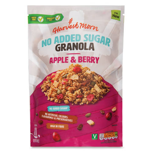 Apple Berry No Added Sugar Granola ALDI IE